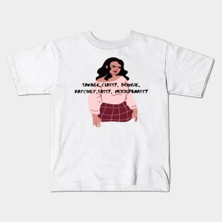 Savage-Megan Thee Stallion Kids T-Shirt